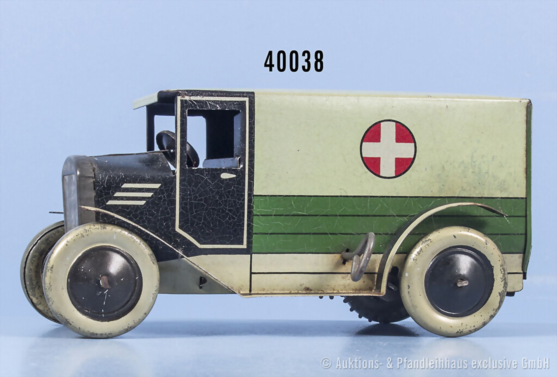 Burnett Ltd, Sanitätswagen/ Ambulance, Blech, Made in England, L 15 cm, UW intakt, Z ...