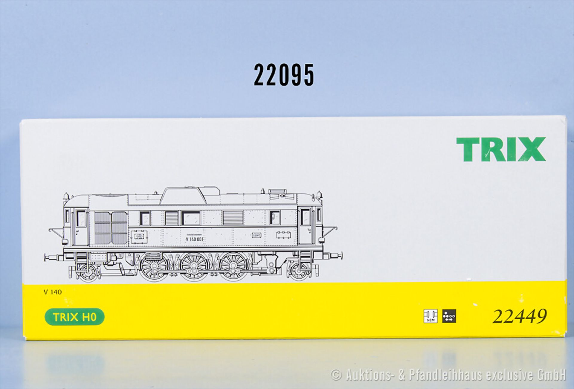 Trix international H0 22449 Diesellok der DB, BN V140 001, Z 1, in ...