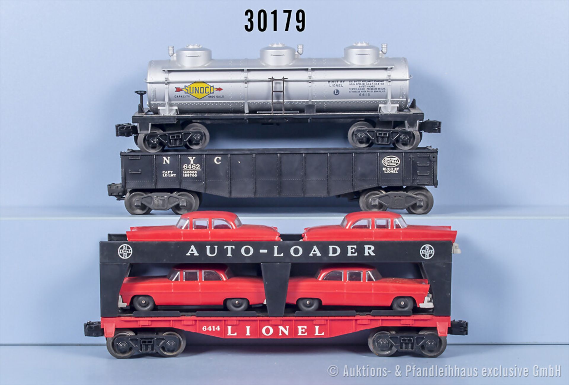 3 Lionel Spur 0 Güterwagen, Z ...