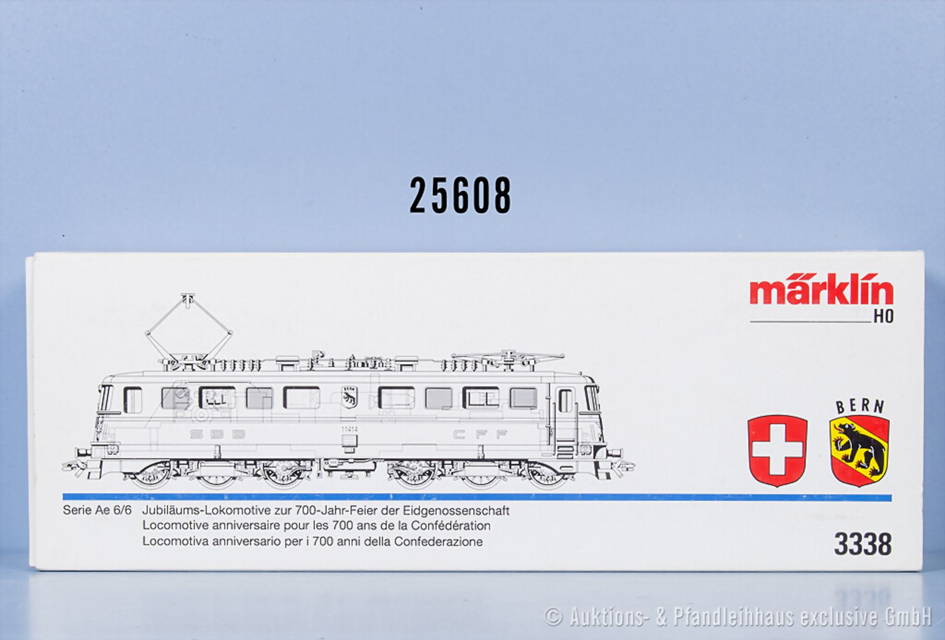 Märklin H0 3338 E-Lok der SBB, BN 11414, Z 1-2, in OVP, ...