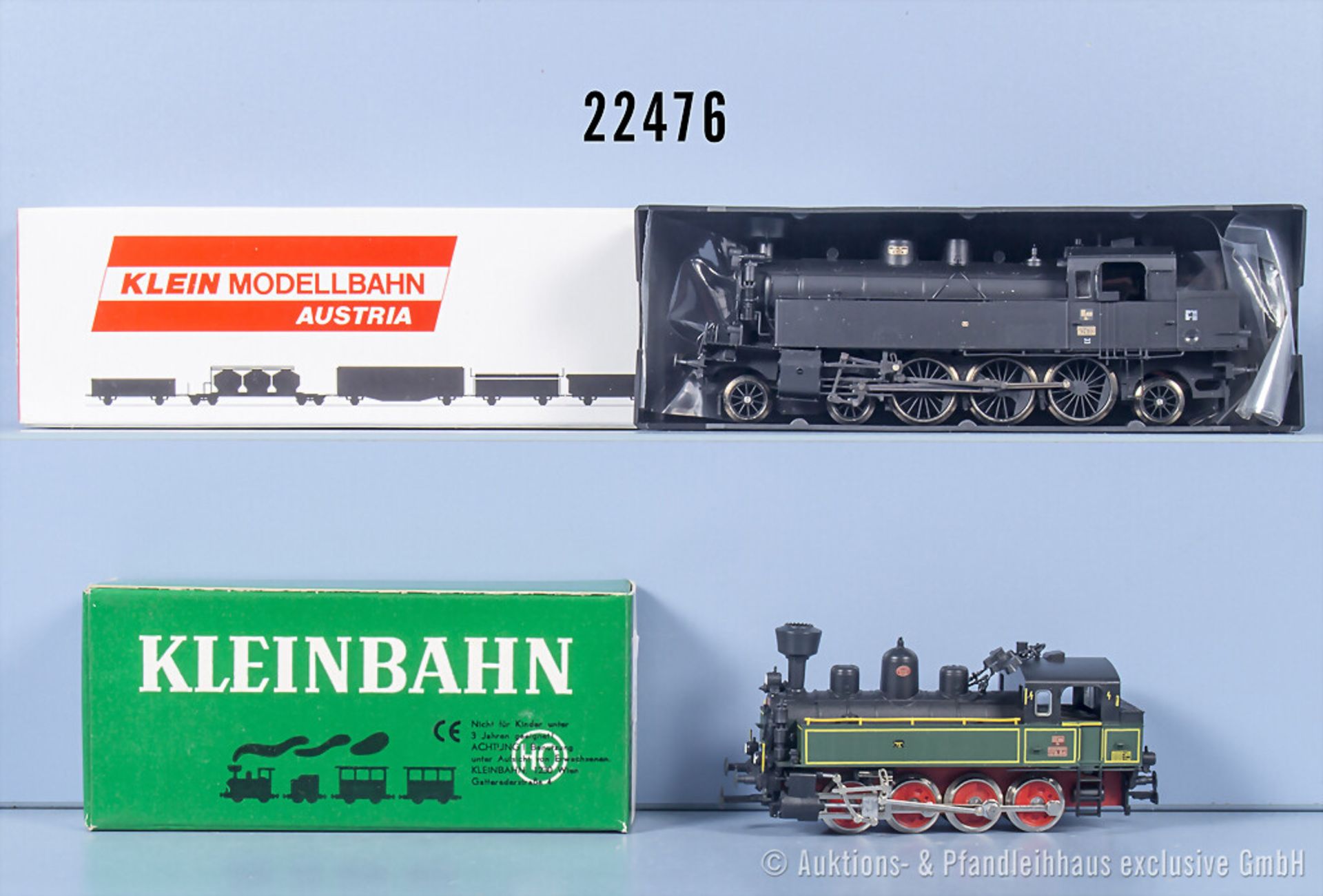 2 Kleinbahn H0 Loks, dabei Tenderlok der KKSTB, BN 629.02 und Tenderlok der KKSTB, BN ...