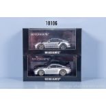 2 Minichamps Porsche 911 GT 3 und GT 3 RS Modellautos, Metall, 1:43, limitiert auf 336 ...