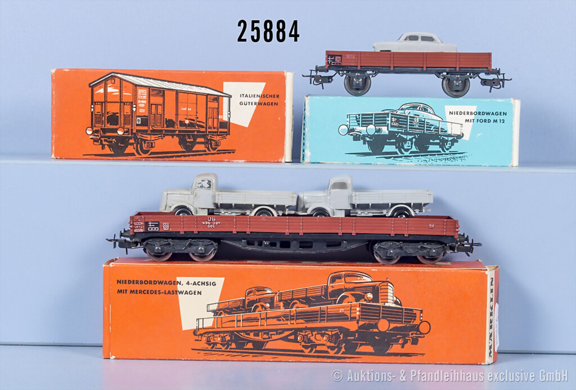 3 Märklin H0 Wagen, dabei 4504, 4515 und 4550 Typ 2, Z 1-2, in ...