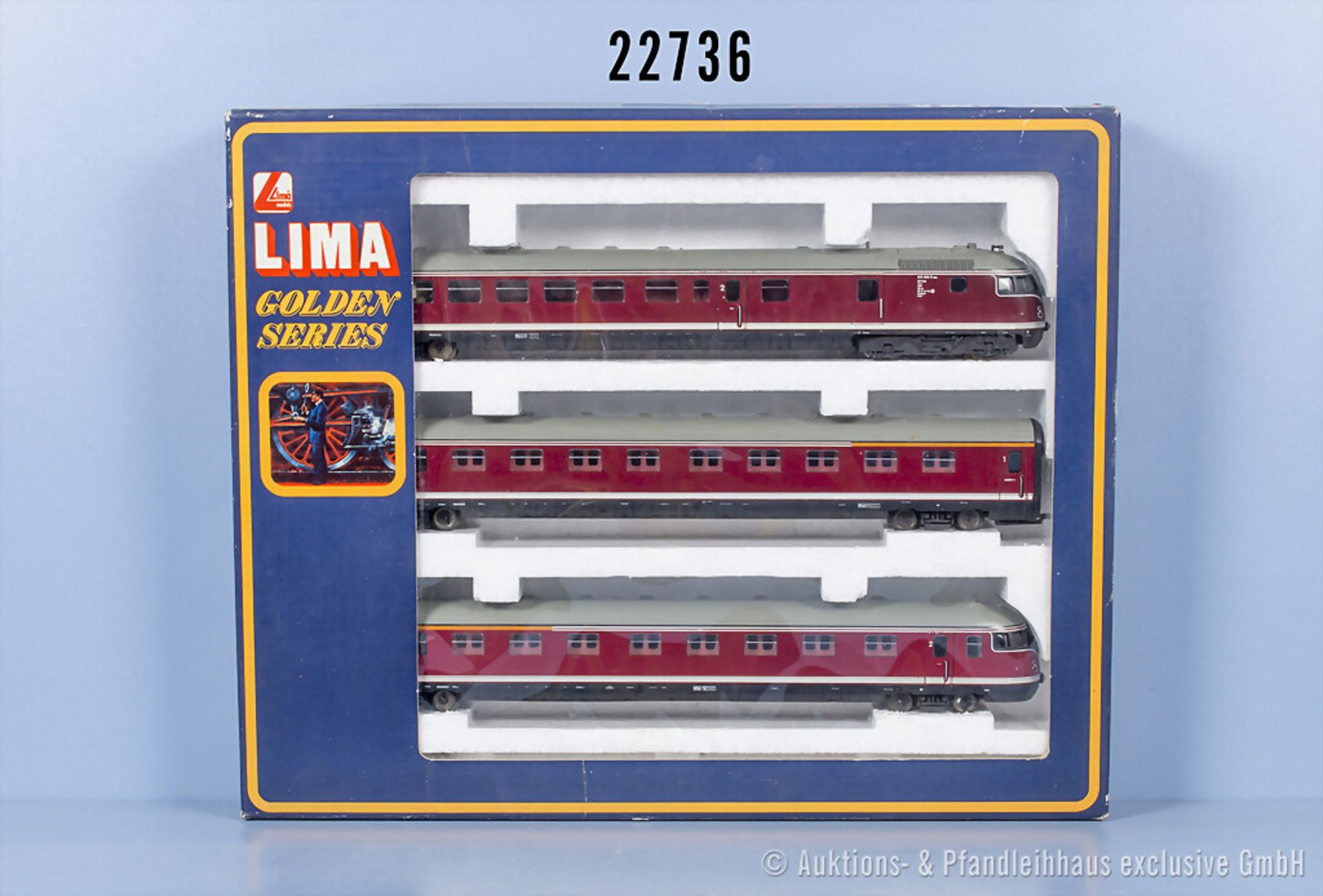 Lima H0 149808 3-teiliger Dieseltriebzug der DB, BN 613 615-8, Z 1-2, in ...