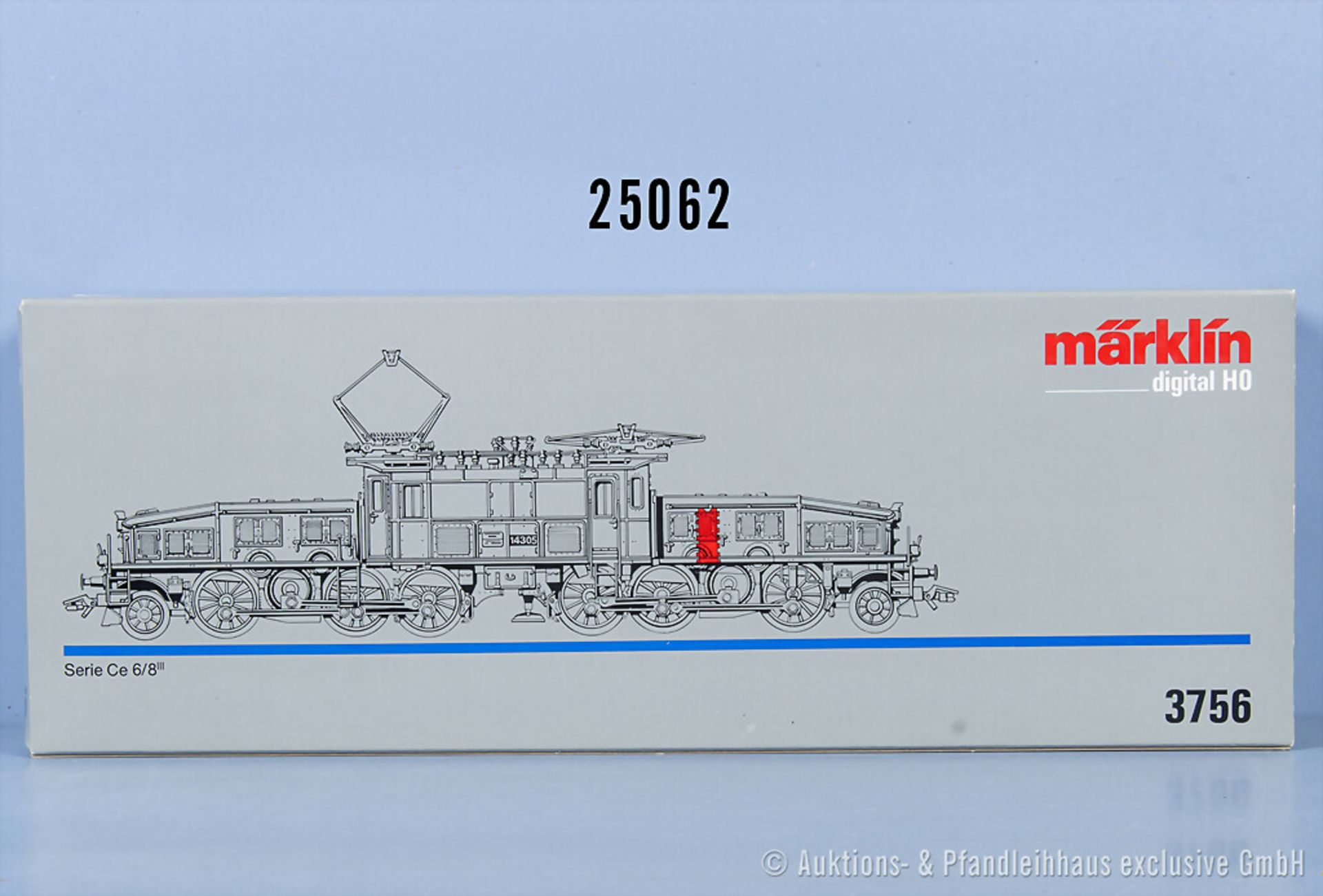 Märklin digital H0 3756 E-Lok "Krokodil" der SBB, BN 14305, n.A.d.E. mit ESU-Lokpilot ...