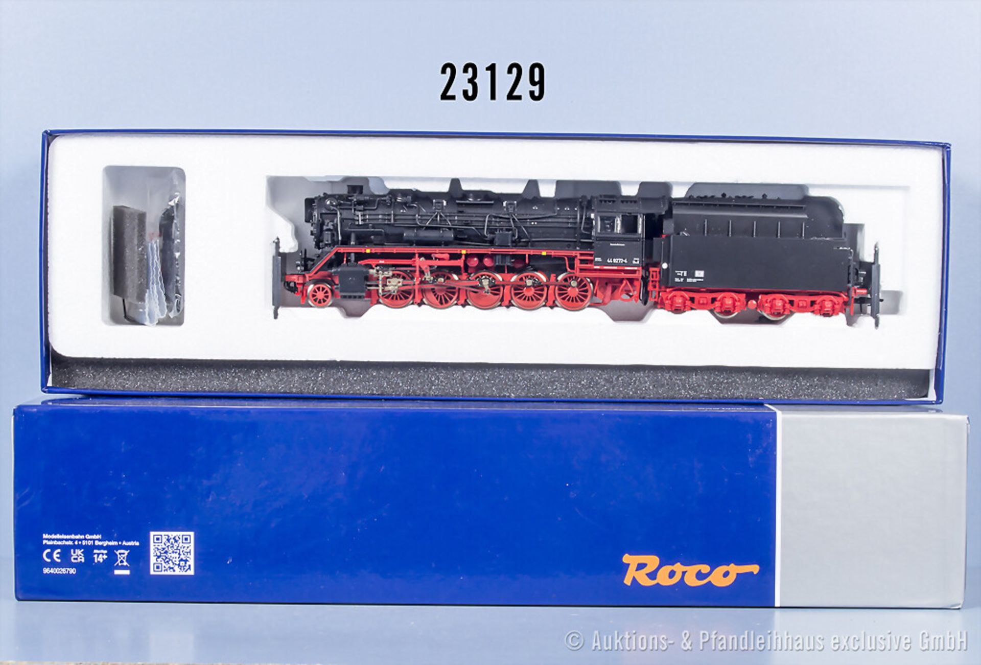 Roco H0 70282 Schlepptenderlok der DR, BN 44 9272-4, mit Digitalschnittstelle, Z 1, in ...