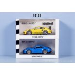 2 Minichamps Porsche 911 GT 3 Modellautos, RS und Touring, Metall, 1:43, limitiert auf ...