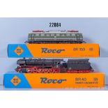 2 Roco H0 Loks, dabei 04126 Schlepptenderlok der DB, BN 043 315-0 und 04140 E-Lok der ...