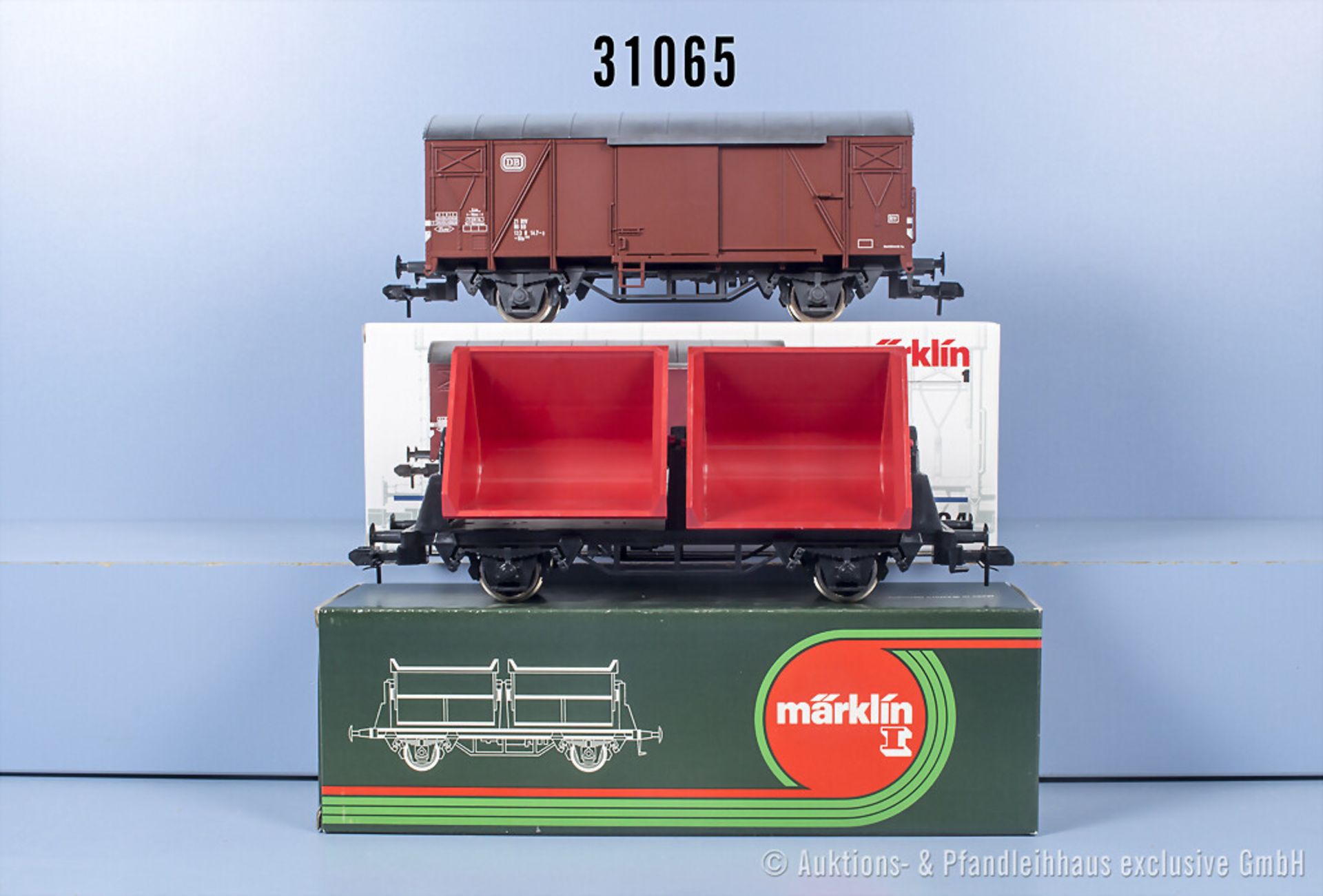 2 Märklin Profi 1 Güterwagen, dabei 5824 und 5859, Z 1, in ...