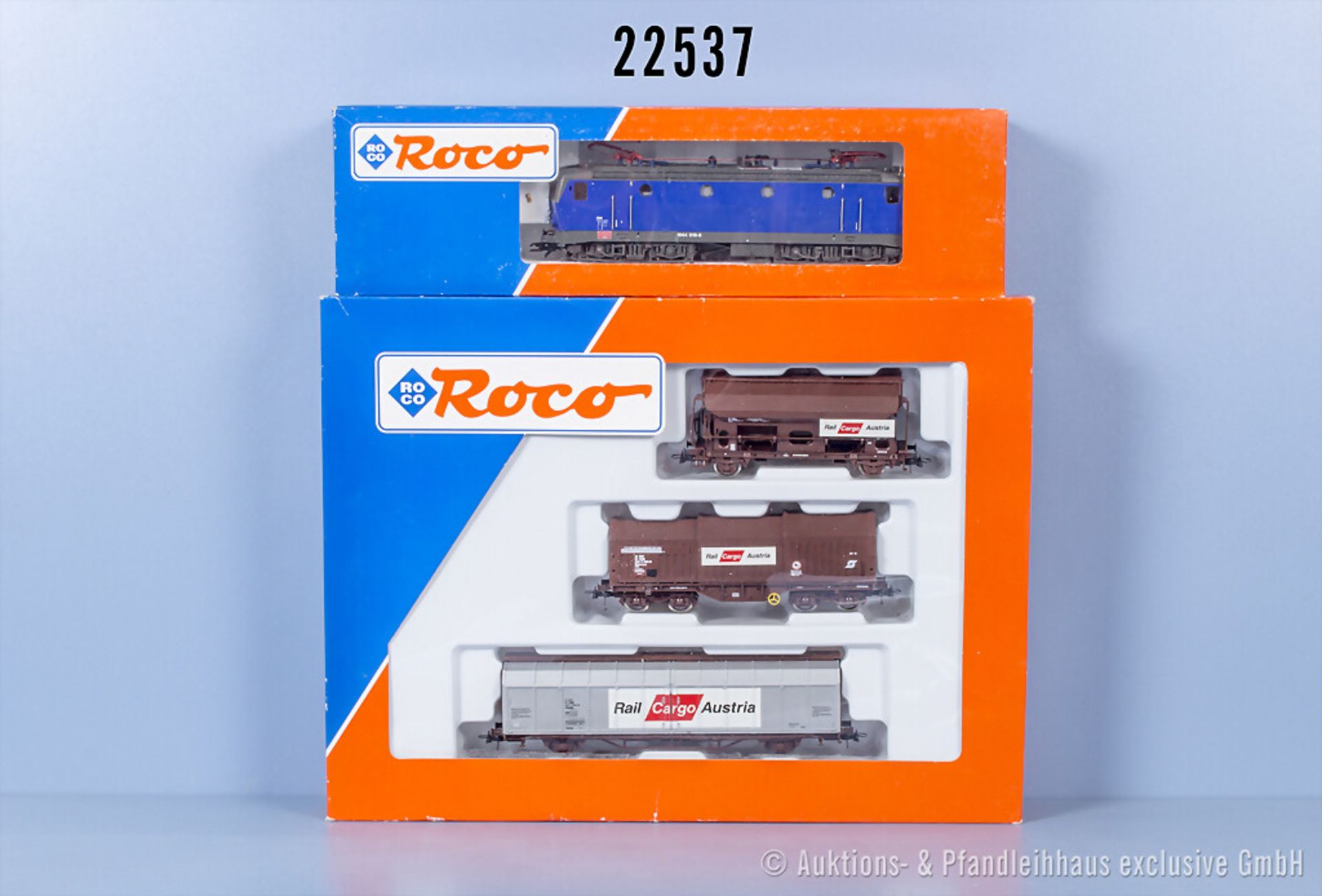 Roco H0 Güterzug, dabei 63584 E-Lok der ÖBB, BN 1044 018-8 mit Digitalschnittstelle und ...