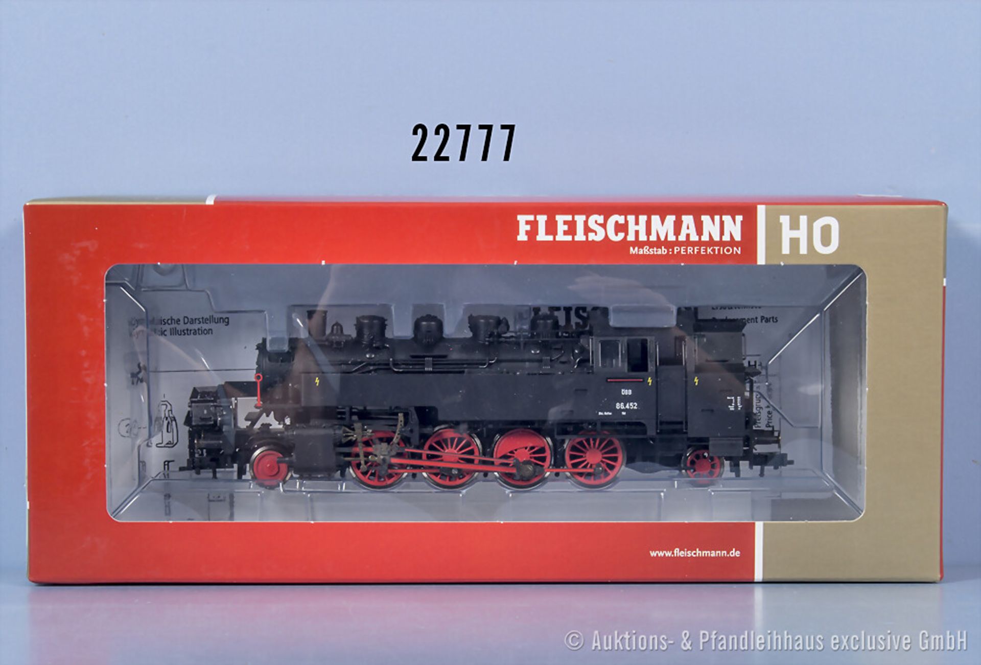 Fleischmann H0 408607 Tenderlok der ÖBB, BN 86.452 mit Digitalschnittstelle, Z 0-1, in ...