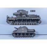 ACHTUNG nur an Selbstabholer - 2 Militärmodelle, Blech, Sturmpanzer Brummbär L 28 cm ...