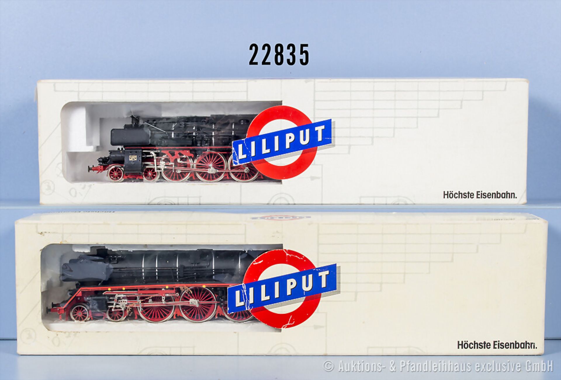 2 Liliput H0 Loks, dabei 10133 Schlepptenderlok der DB, BN 018 323-6 und 10515 ...