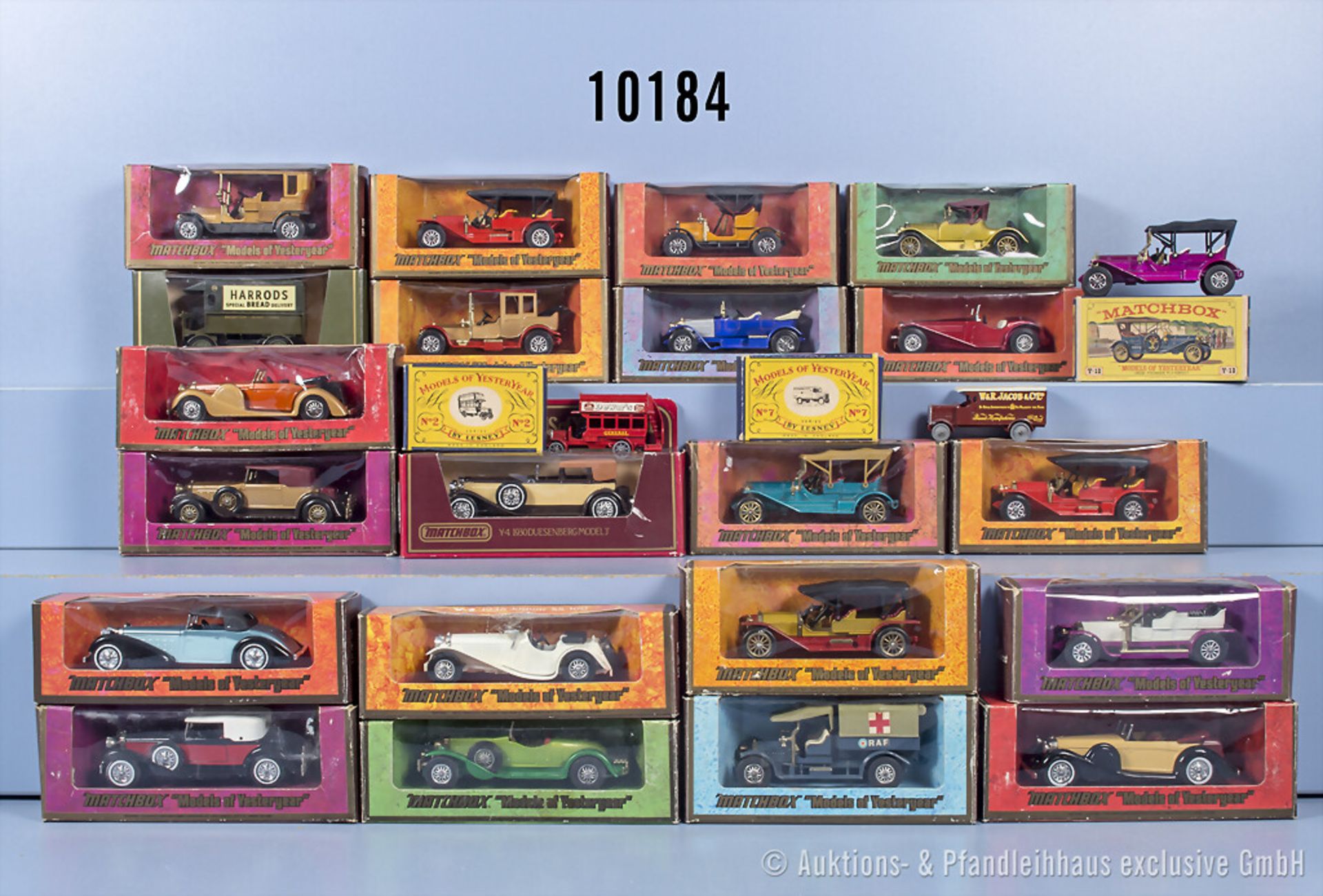 24 Matchbox Modellfahrzeuge, Models of Yesteryear, Metall, 1:43-1:48, Z 0-1, OVP mit ...