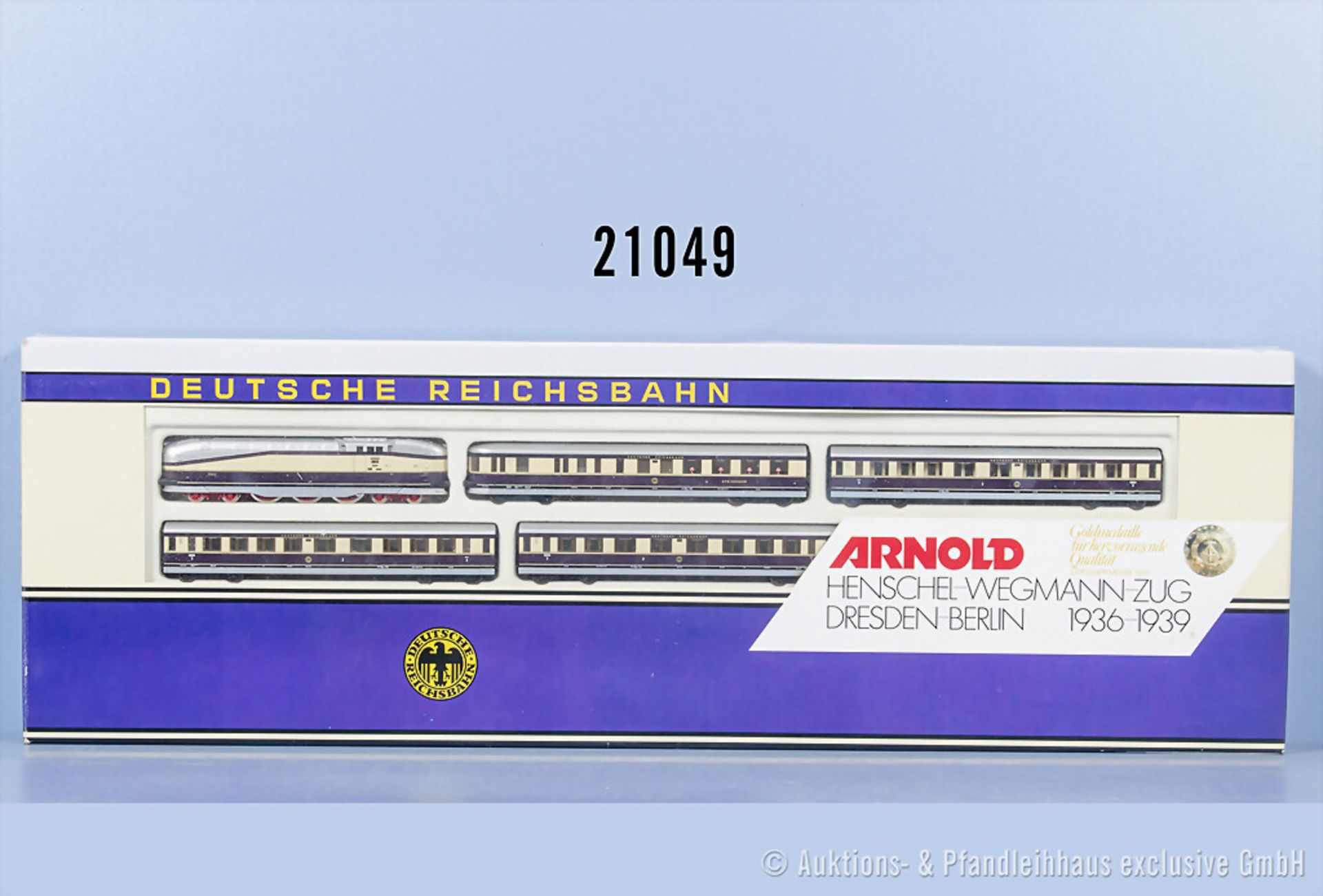Arnold Spur N 0166 Zugset Henschel - Wegmann mit Stromlinien-Tenderlok der DRG, BN 61 ...