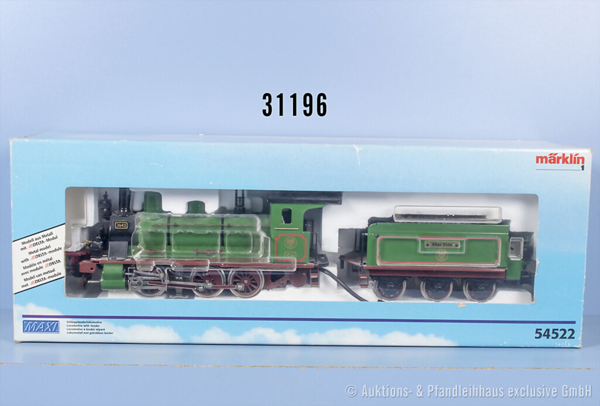 Märklin Maxi 1 54522 Schlepptenderlok der KPEV, BN 3642, Z 2-3, in ...