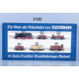 Fleischmann Spur N 7886 Zugset 80 Jahre Deutscher Staatsbahn Wagenverband mit Tenderlok ...