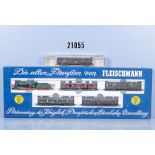 Fleischmann Spur N 7880 D-Zug Set der KPEV, mit Schlepptenderlok, BN 2412, 4 Wagen und ...