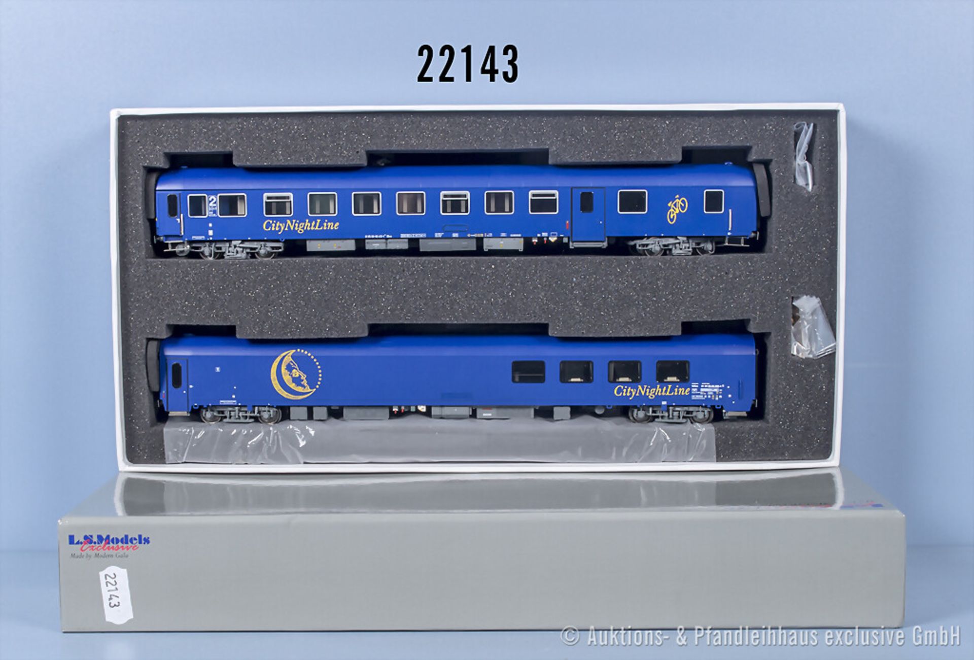 L.S.Models H0 49005 D-Zug-Wagenset "CNL" der DB, Z 0-1 in ...