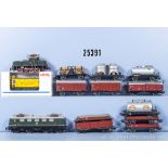 Märklin H0 Güterzug, dabei E-Lok der DB, BN E41 024, E-Lok der DB, BN E63 02 und 12 ...