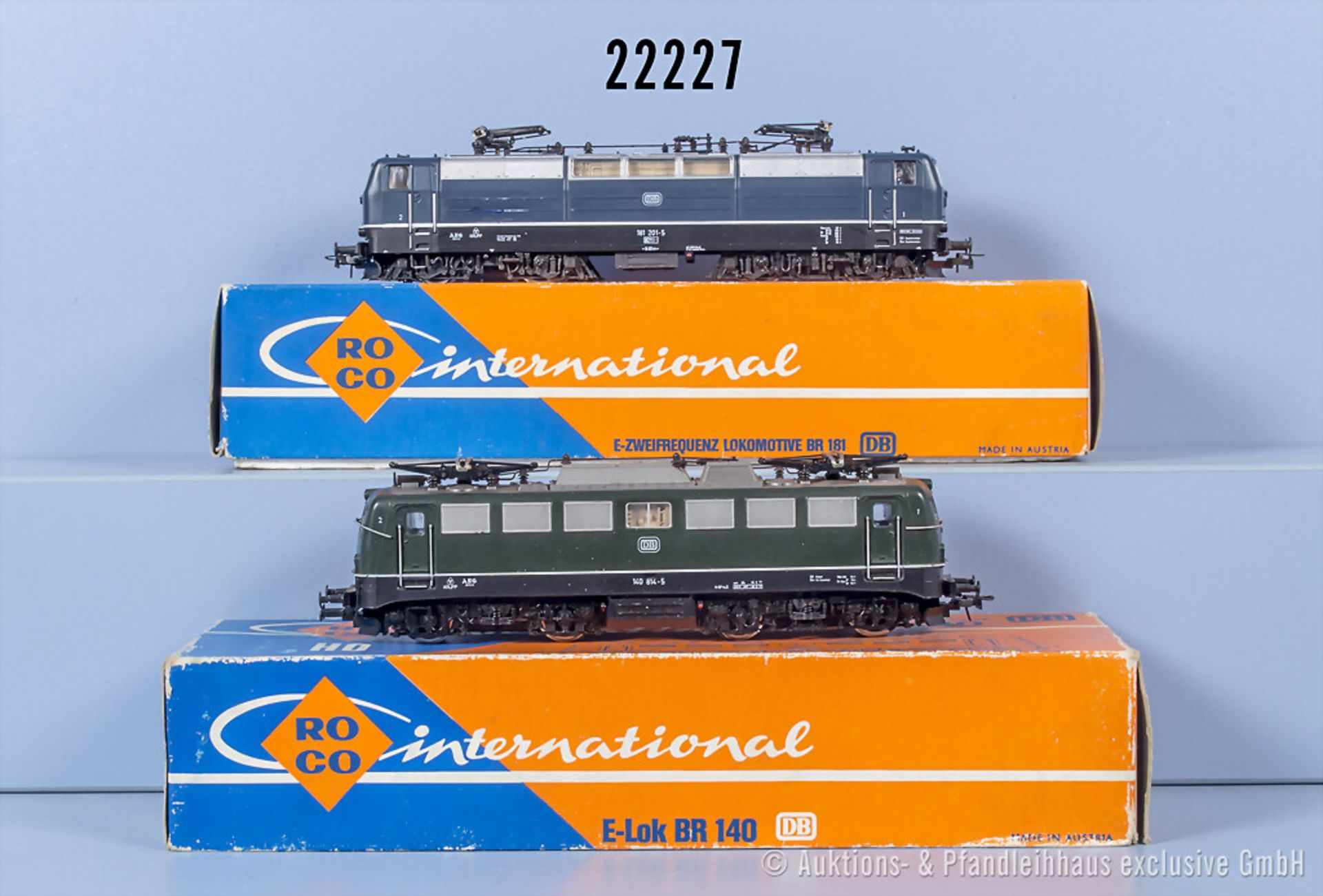 2 Roco H0 Loks, dabei 4136 E-Lok der DB, BN 140 814-5 und 4136 E-Lok der DB, BN 181 ...