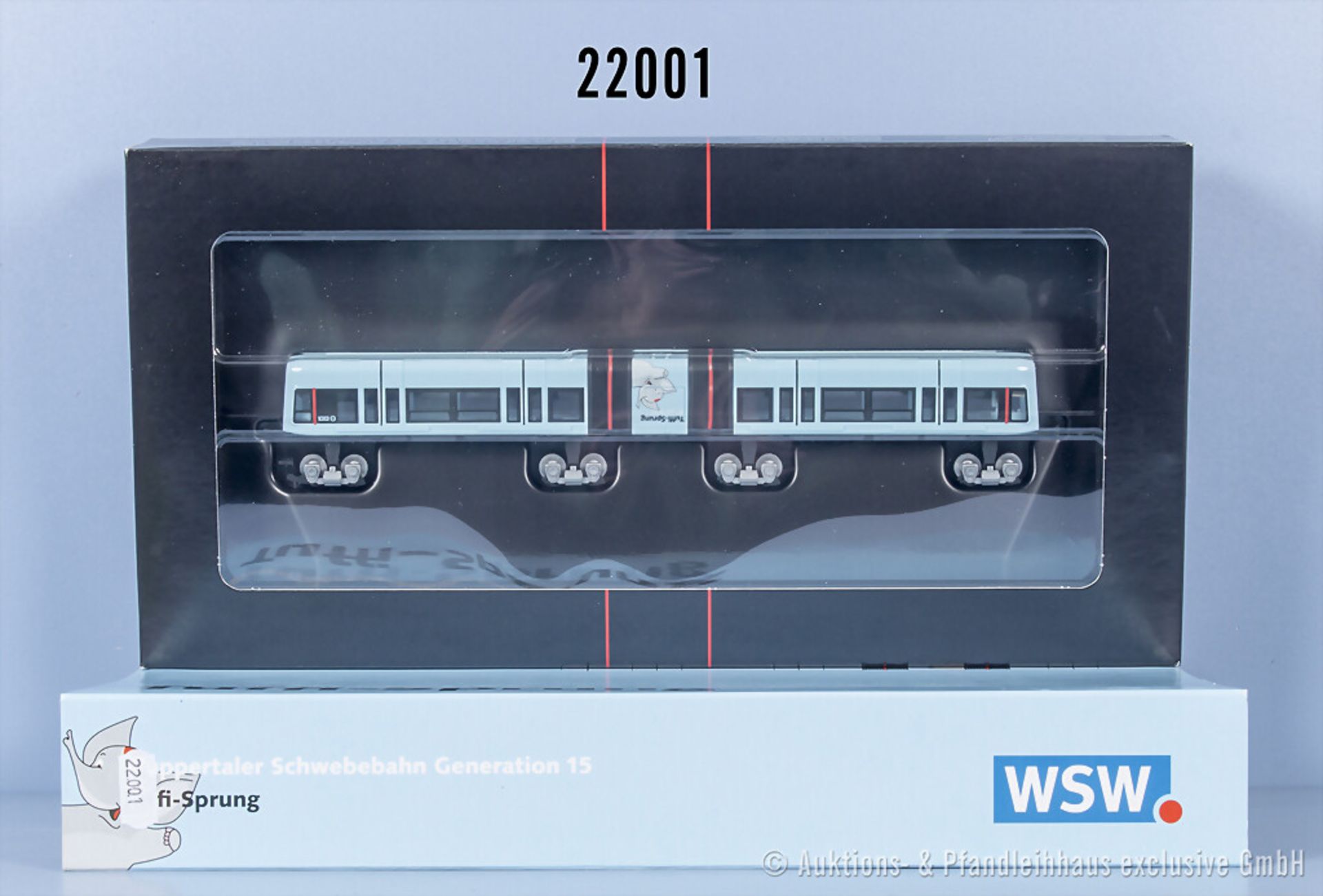 WSW/Herpa H0 2-teiliger Triebwagen der Wuppertaler Schwebebahn Generation 15, ohne ...