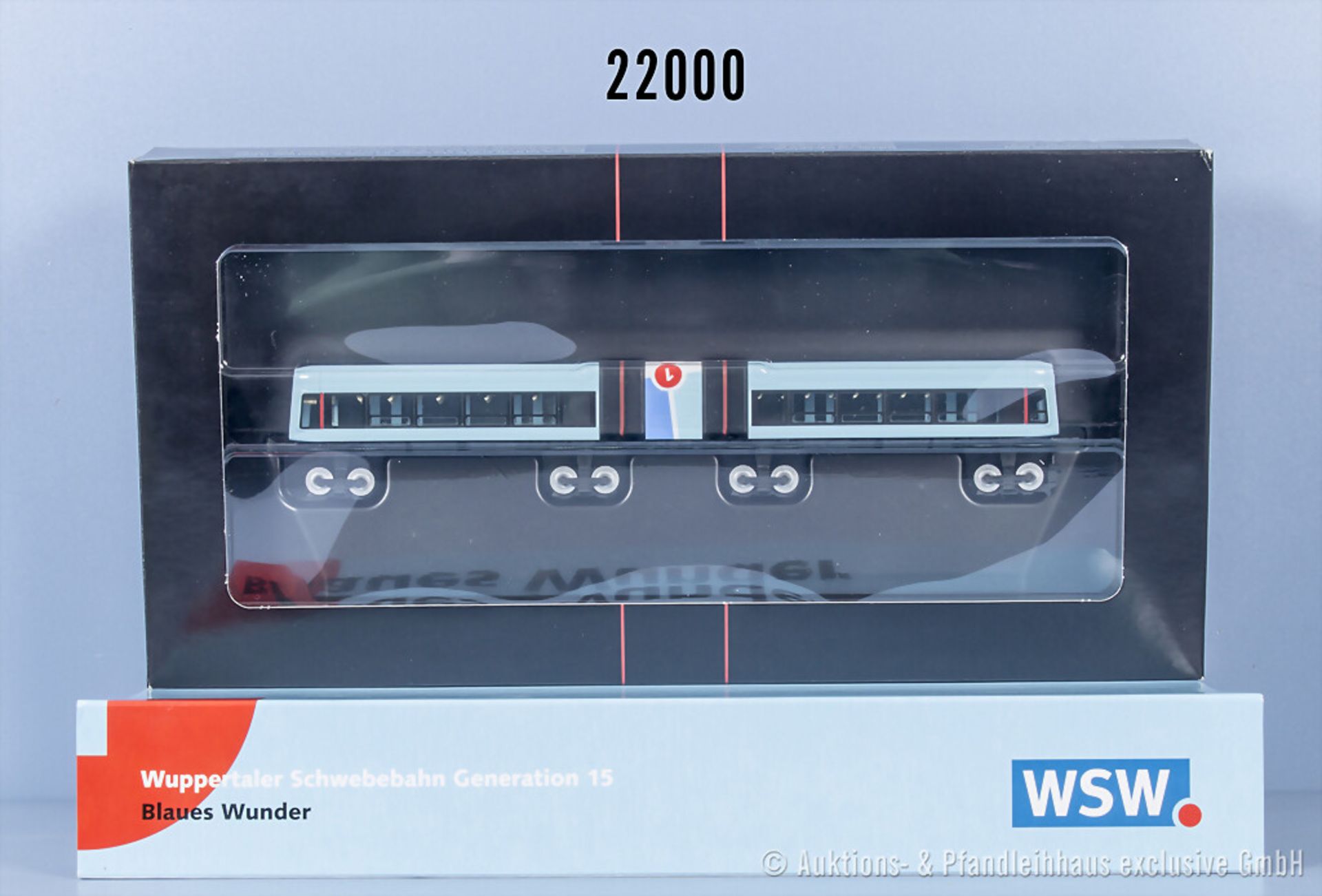 WSW/Herpa H0 2-teiliger Triebwagen der Wuppertaler Schwebebahn Generation 15, ohne ...