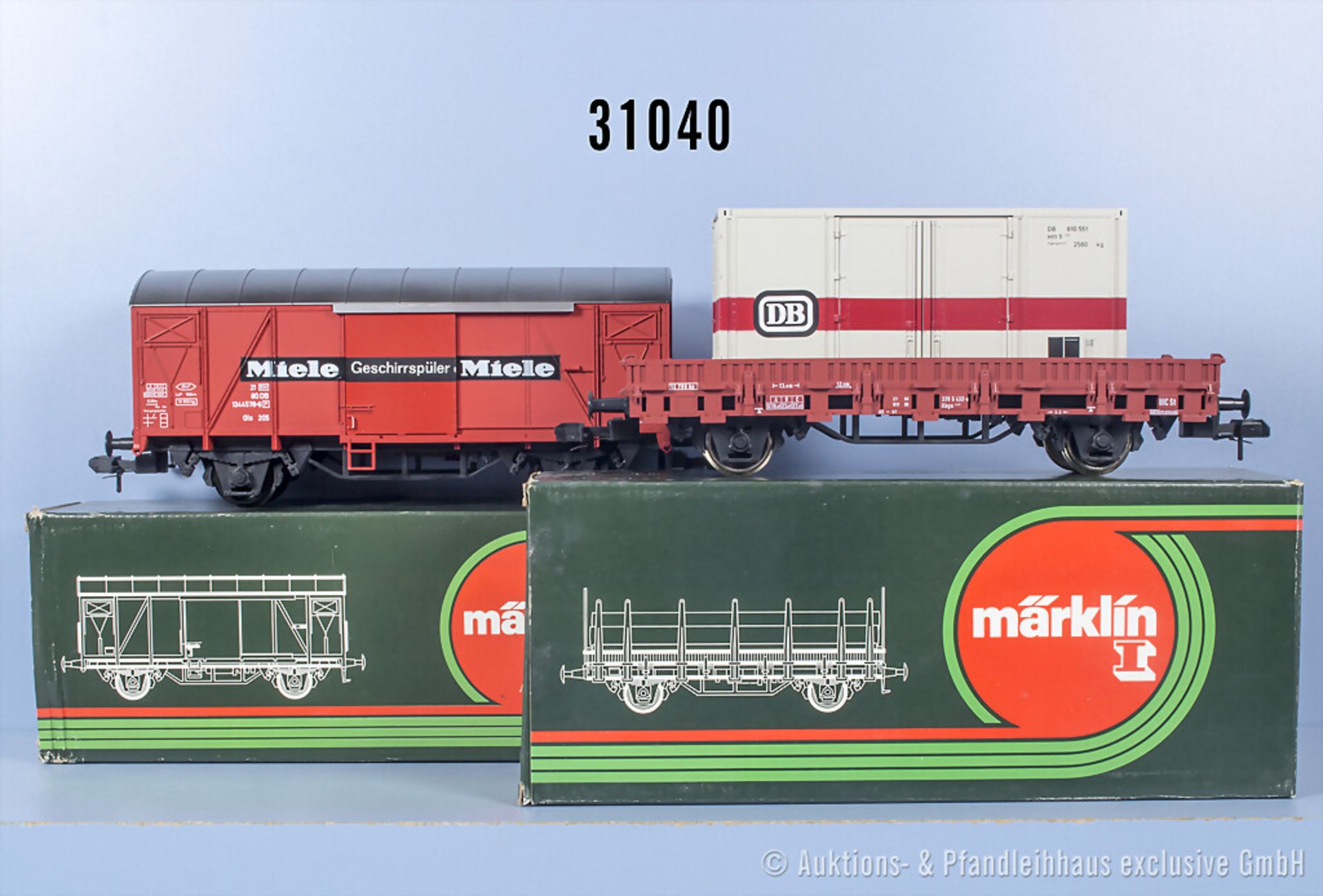 2 Märklin Profi 1 Güterwagen, dabei 5857 und 48459, Z 1, in ...