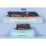 2 Märklin H0 Loks, dabei 3031 Tenderlok der DB, BN 81 004 und 3048 Schlepptenderlok der ...