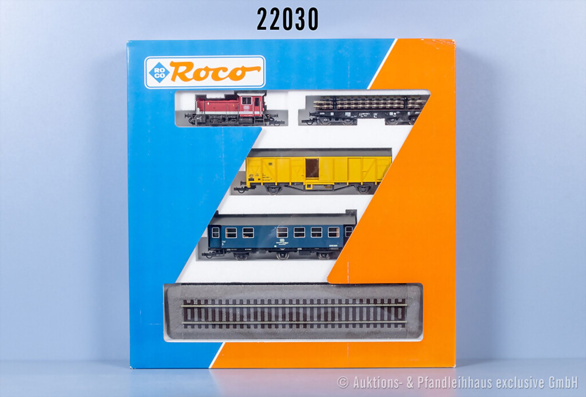 Roco H0 41081 Bauzugset mit Diesellok der DB, BN 333 136-0 und 3 Wagen, Z 0-1 in ...