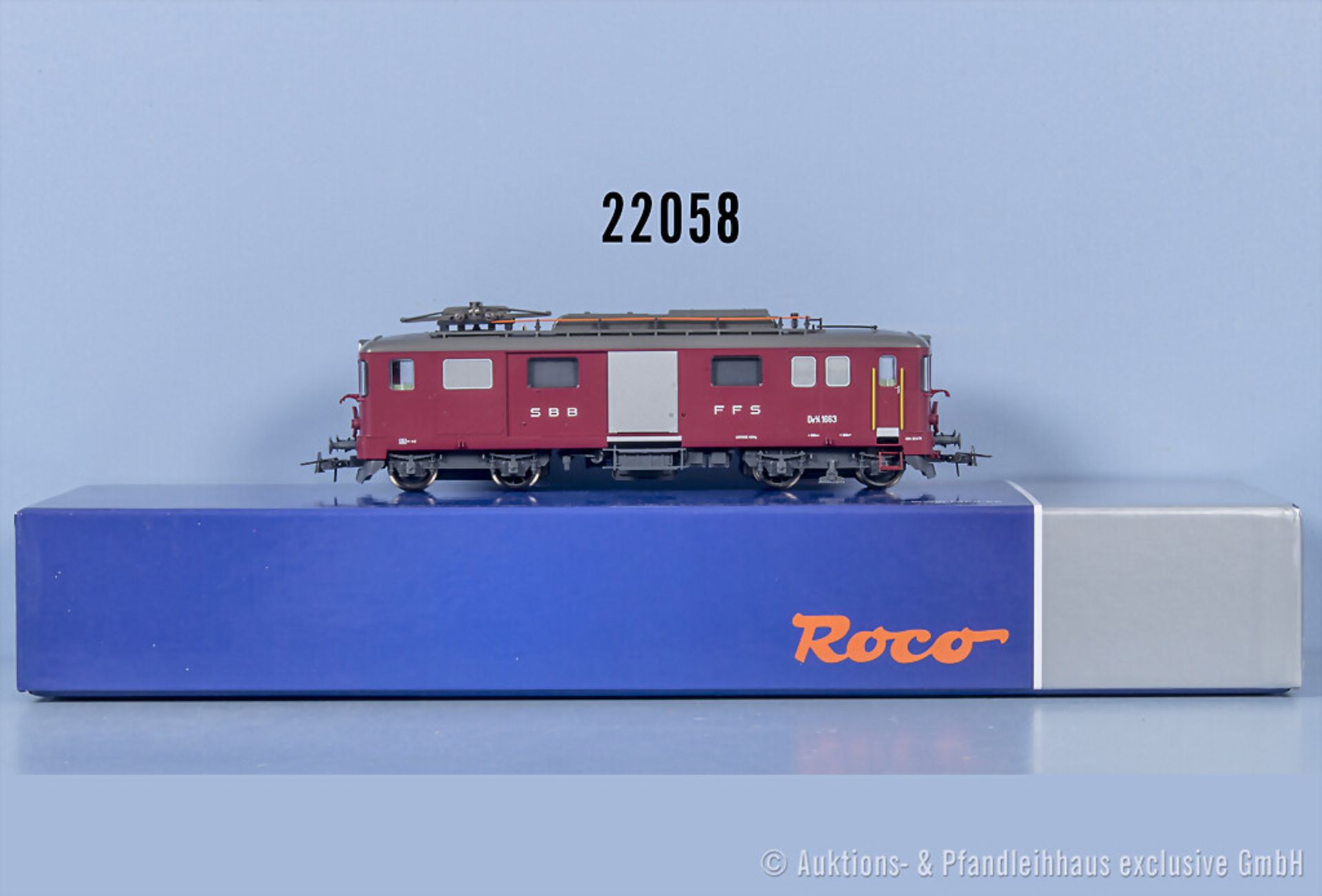 Roco H0 72656 E-Lok der SBB, BN 1663, mit Digitalschnittstelle, Z 1, in ...