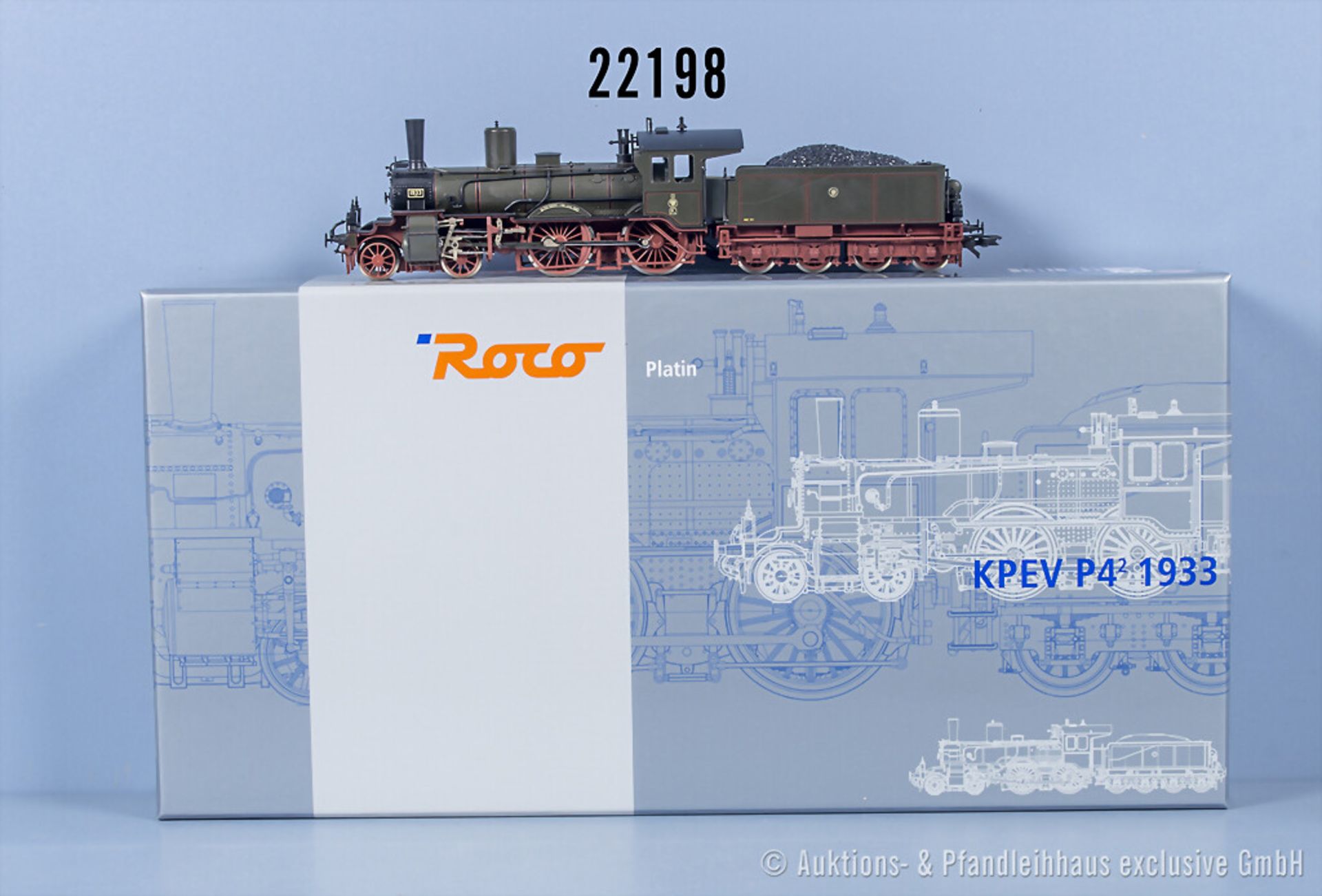 Roco H0 63302 Schlepptenderlok der KPEV, BN 1933, mit Digitalschnittstelle, Z 1, in ...