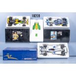 3 Minichamps Formel 1 Modellfahrzeuge, Benetton Renault B195, Benetton Ford B 192 und ...