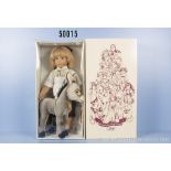 Steiff Puppe Tischlein deck dich mit Esel, Esel mit Knopf, Fahne und Schild, Nr. ...