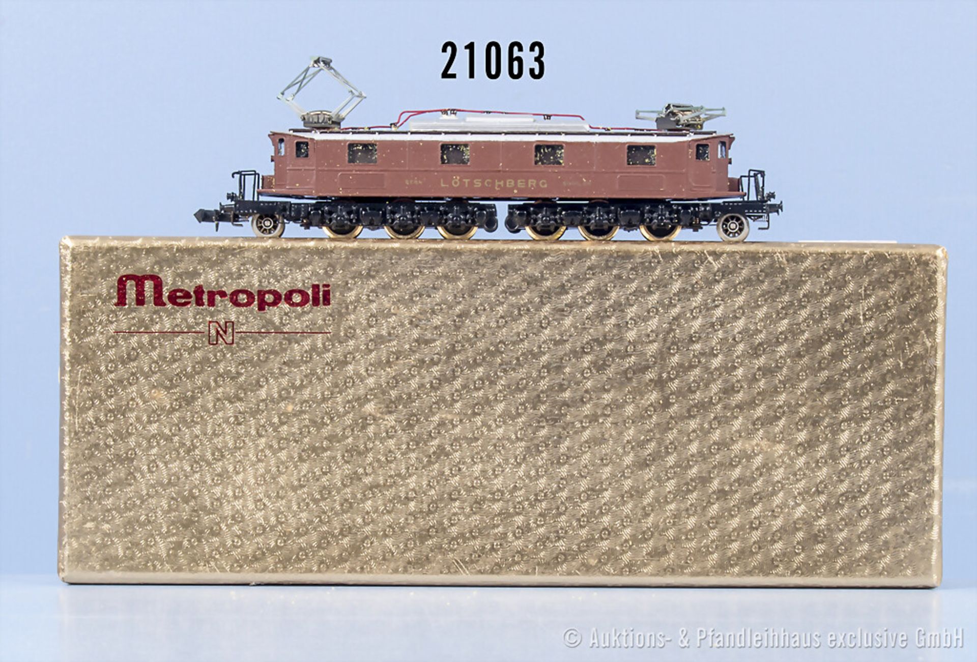 Metropolitan Spur N 3000 E-Lok der BLS, BN 201, Kleinserien-Handarbeitsmodell, Z 2, in ...