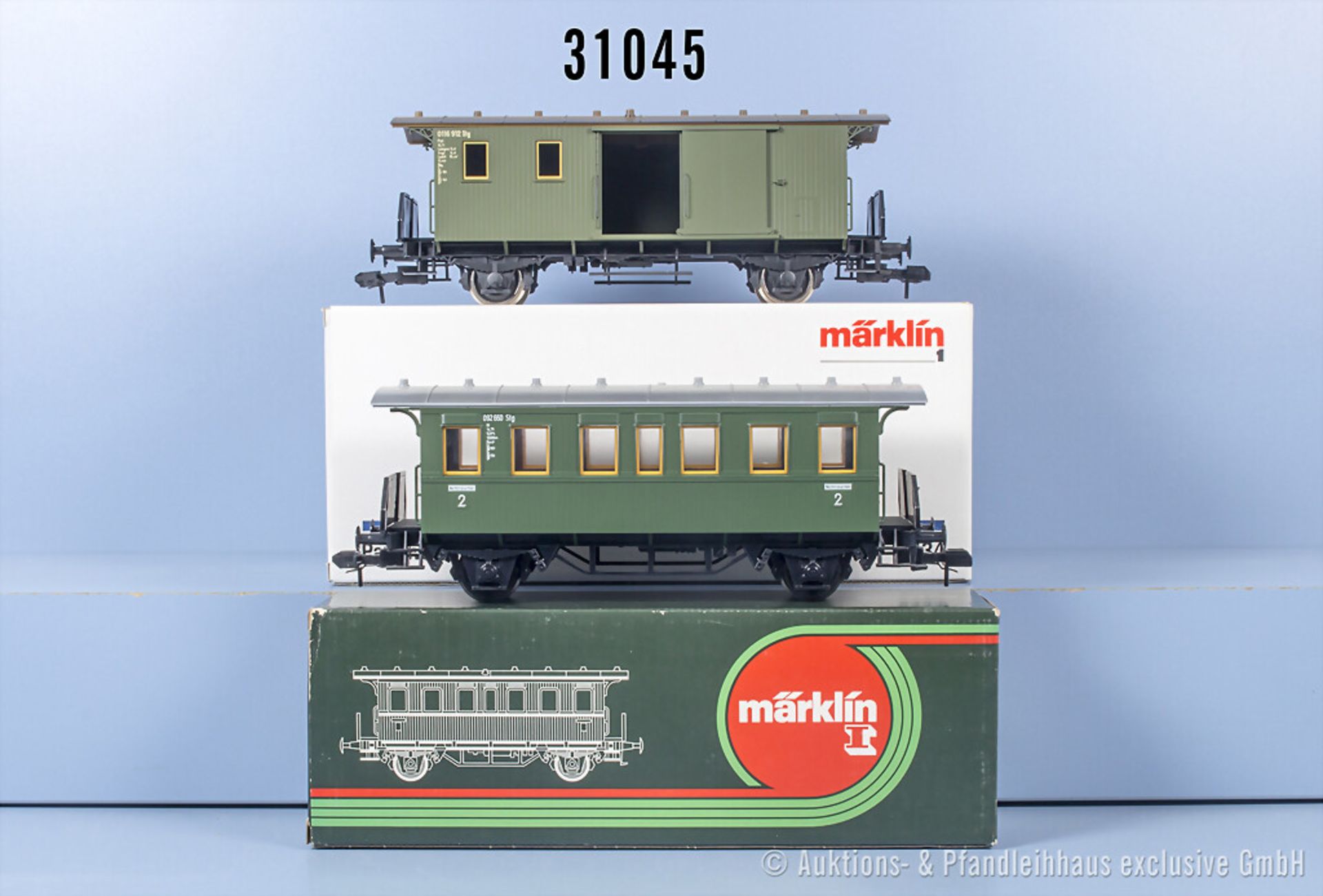 2 Märklin Profi 1 Wagen, dabei 5434 und 5801, Z 1-2, in ...