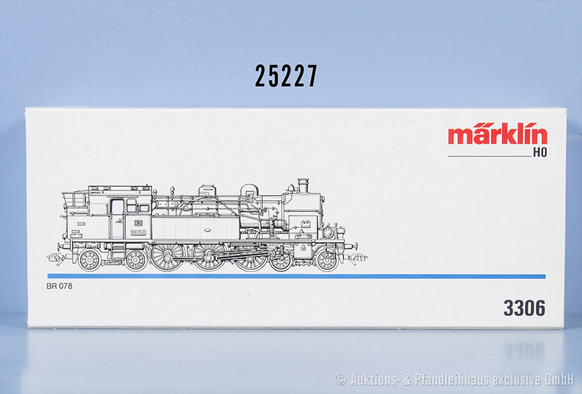 Märklin H0 3306 Tenderlok der DB, BN 078 235-9, mit mfx Sound 60985, ...