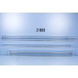 5 Trainsafe Spur N Acrylglasvitrinen mit Gleisprofilen, L bis ca. 140 cm, Z 2, nur als ...