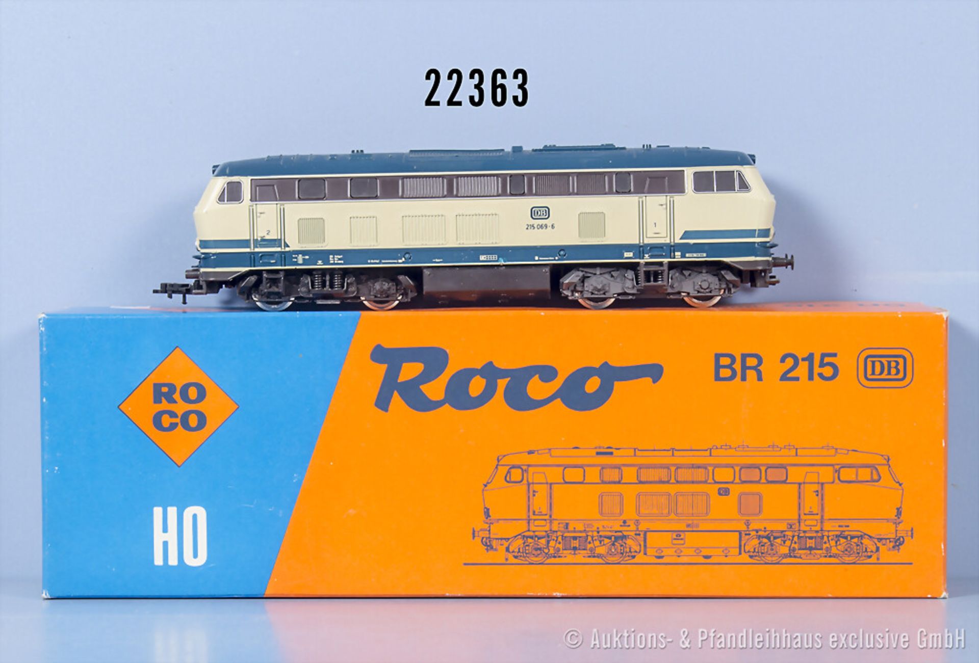 Roco H0 443449 Diesellok der DB, BN 215 069-6, n.A.d.E. digitalisiert, Z 1-2, in ...