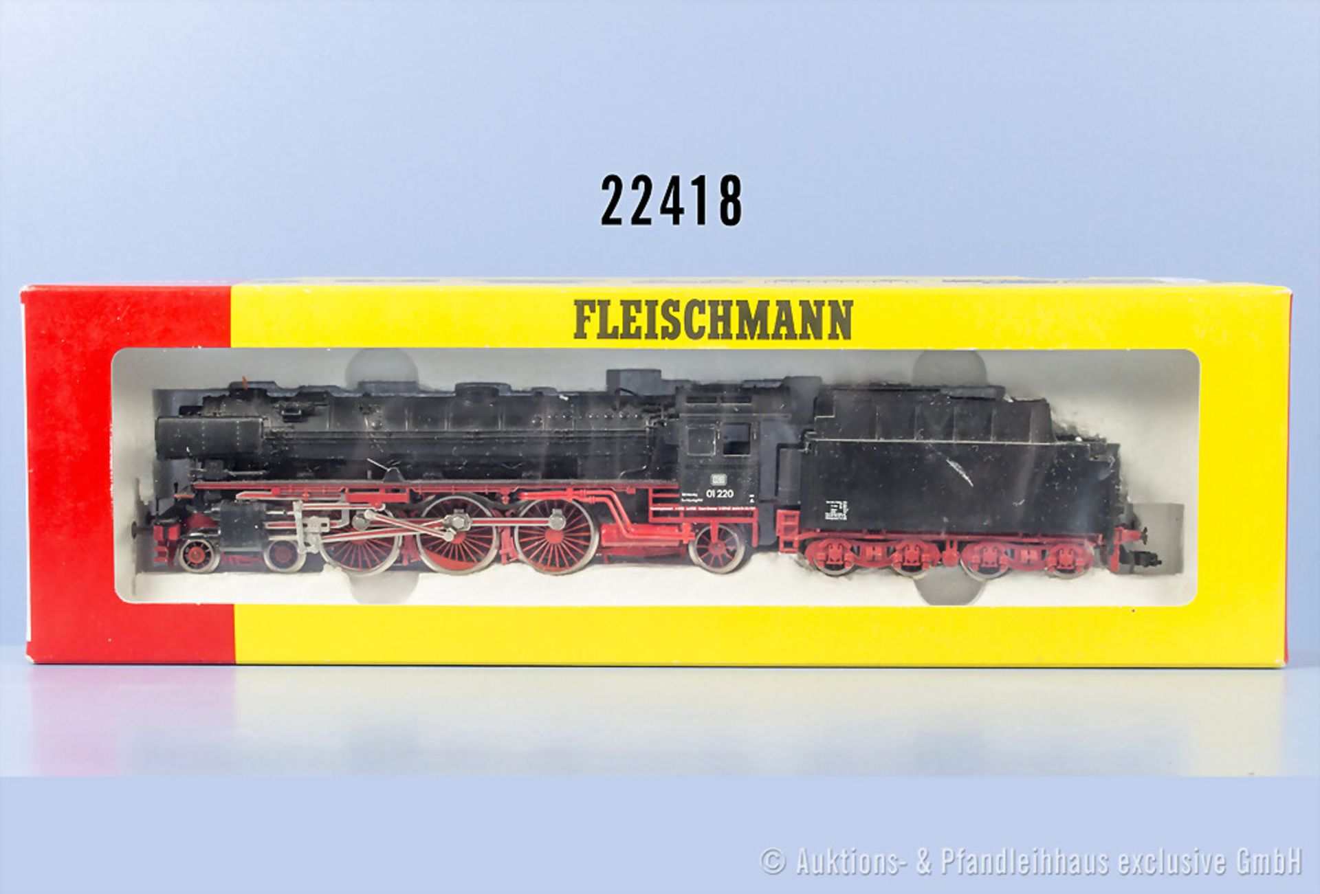 Fleischmann H0 4169 Schlepptenderlok der DB, BN 01 220, n.A.d.E. digitalisiert, Z 3, in ...