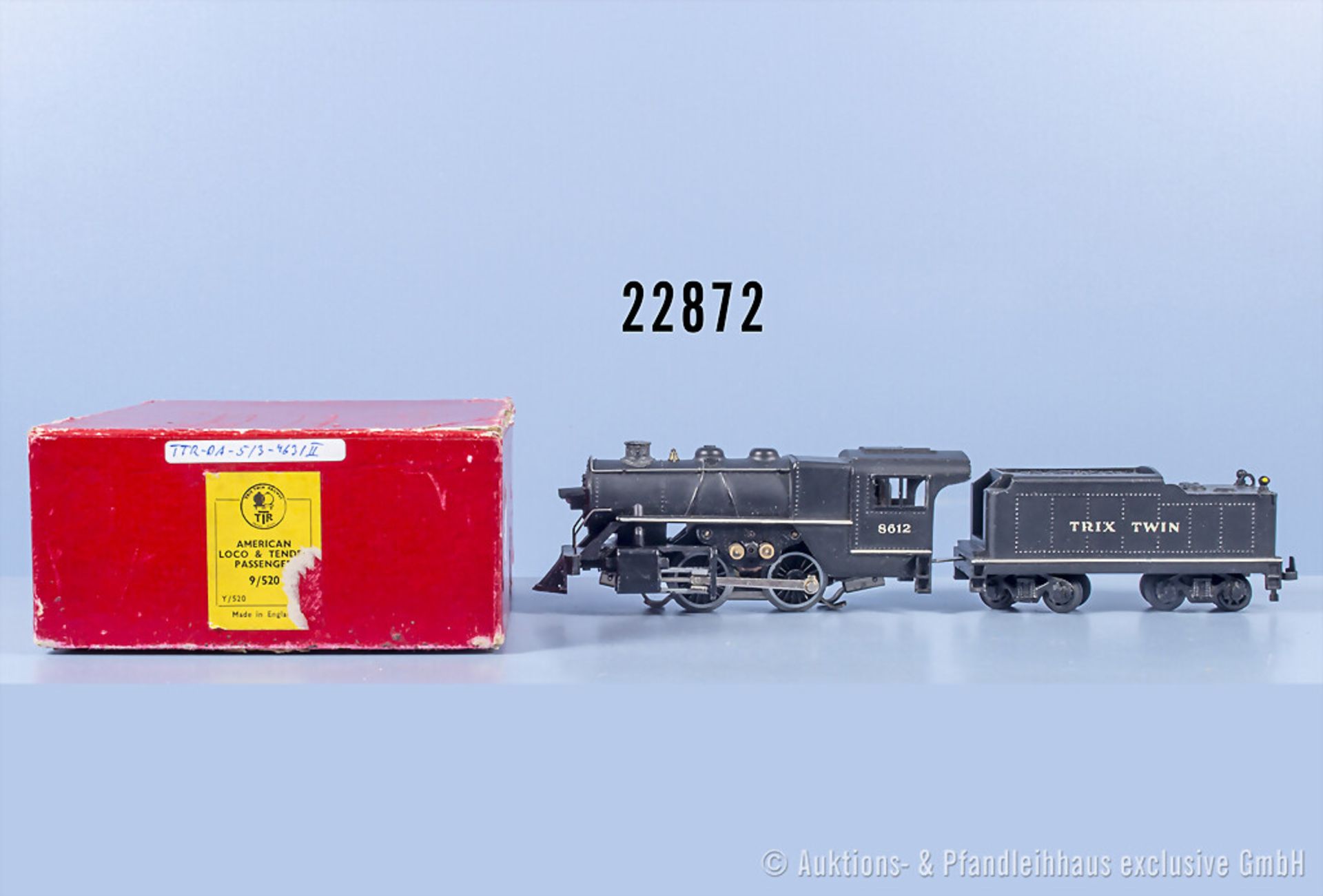 Trix TTR H0 9/520 US Schlepptenderlok, BN 8612, Z 2-3, in OVP, OVP ...