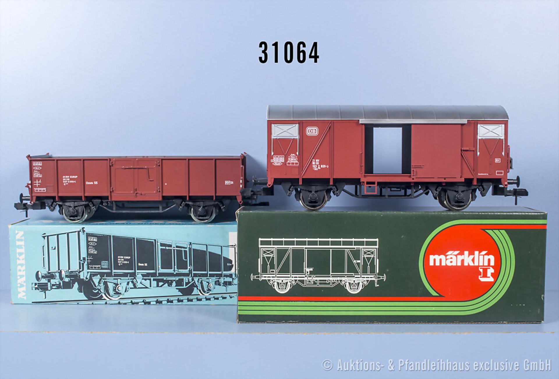 2 Märklin Profi 1 Güterwagen, dabei 5850 und 5872, Z 1, in ...