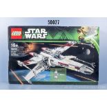 Lego Star Wars X-Wing Starfighter 10240 geöffnet, mit Bauanleitungen, Originaltüten der ...