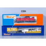 Roco H0 Kranzug, dabei 63952 Diesellok der DB, BN 295 100-2 mit Digitalschnittstelle ...