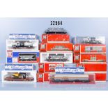 17 Hornby/Jouef H0 Güterwagen, Z 1-2, 16 x in ...