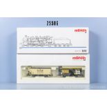 Märklin H0 3518 Schlepptenderlok der DRG, BN 18 434 und 31636 Wagenset "Hengstenberg", ...