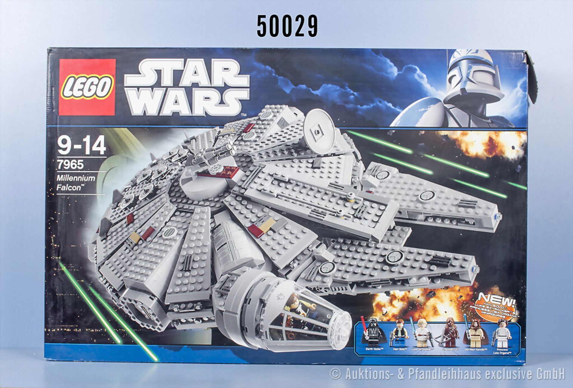Lego Star Wars Millenium Falcon 7965, geöffnet, mit Bauanleitungen, Originaltüten der ...