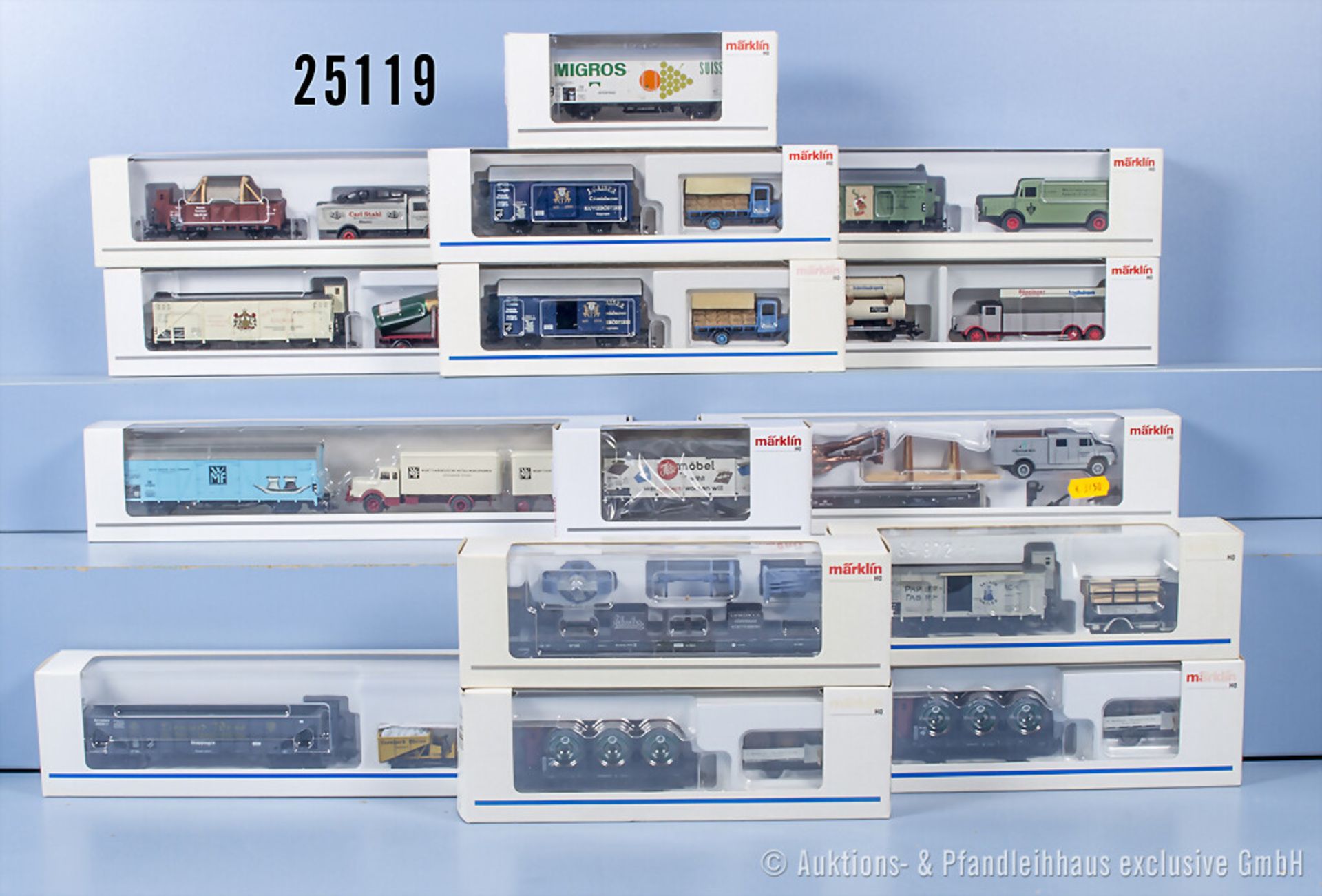 15 Märklin H0 Sonderwagen dabei Museumswagen von 1996, 2 x 1997, 2 x 1998, 2000 bis ...