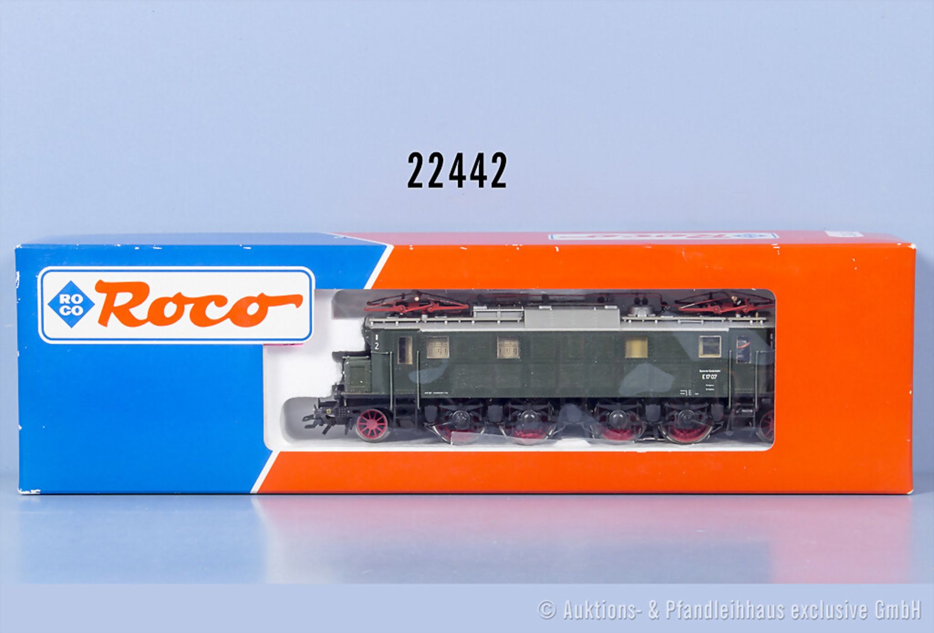 Roco H0 43876 E-Lok der DB, BN E17 07, n.A.d.E. digitalisiert, Z 1-2, in OVP, ...