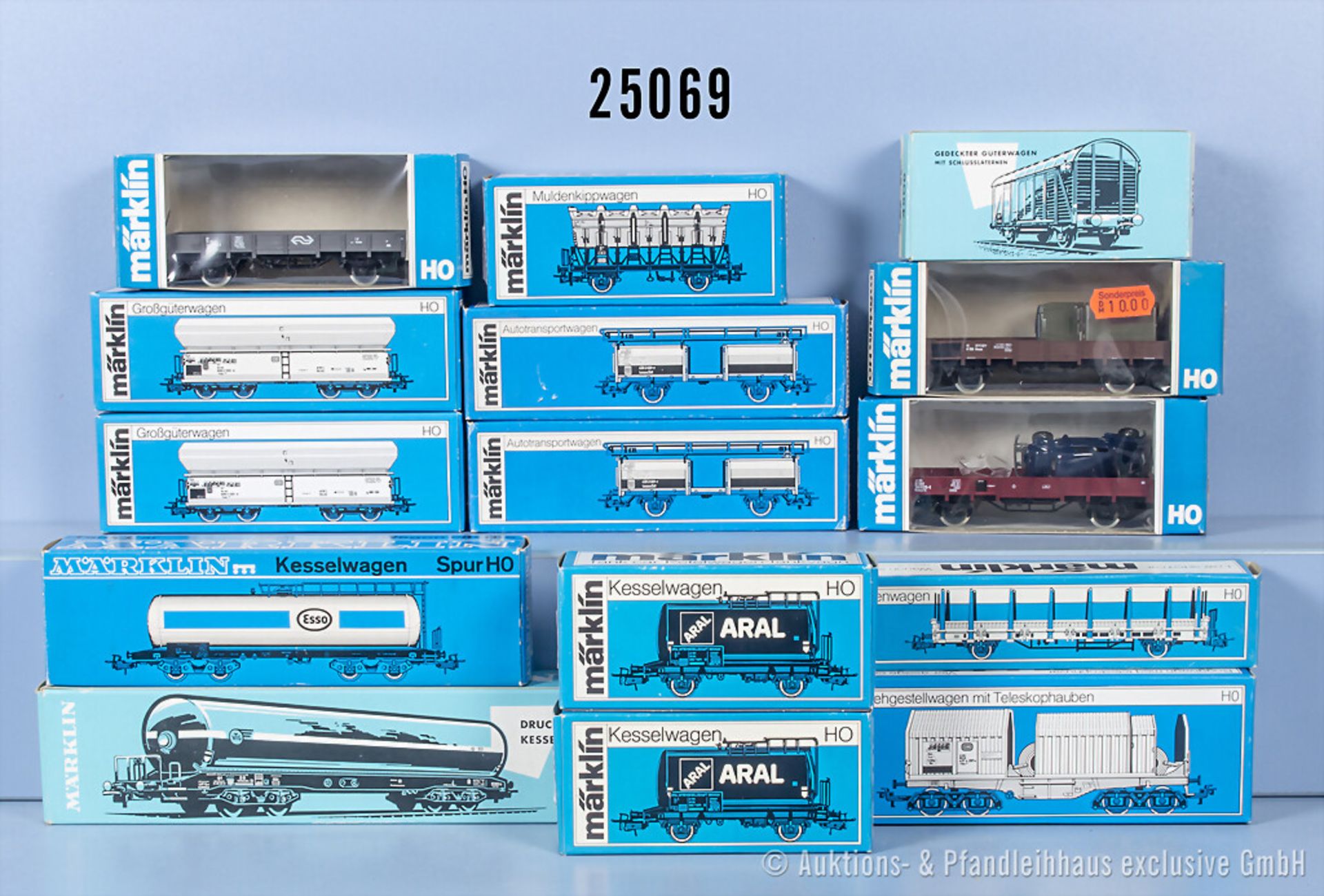 15 Märklin H0 Güterwagen, dabei 4433, 4434, 4435, 4506, 2 x 4612, 2 x 4624, 4628, 4635, ...